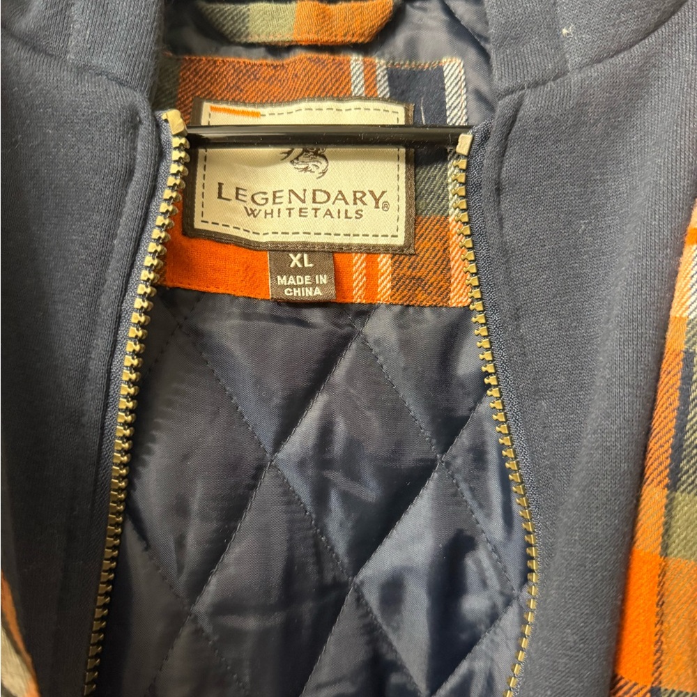 Legendary Whitetails Blue and Orange Lightweight Shirt Jacket